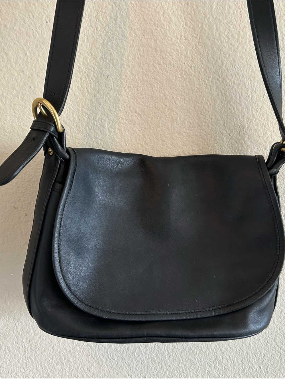Coach Vintage Fletcher Bag Classic Black Leather Crossbody Bag 4150
